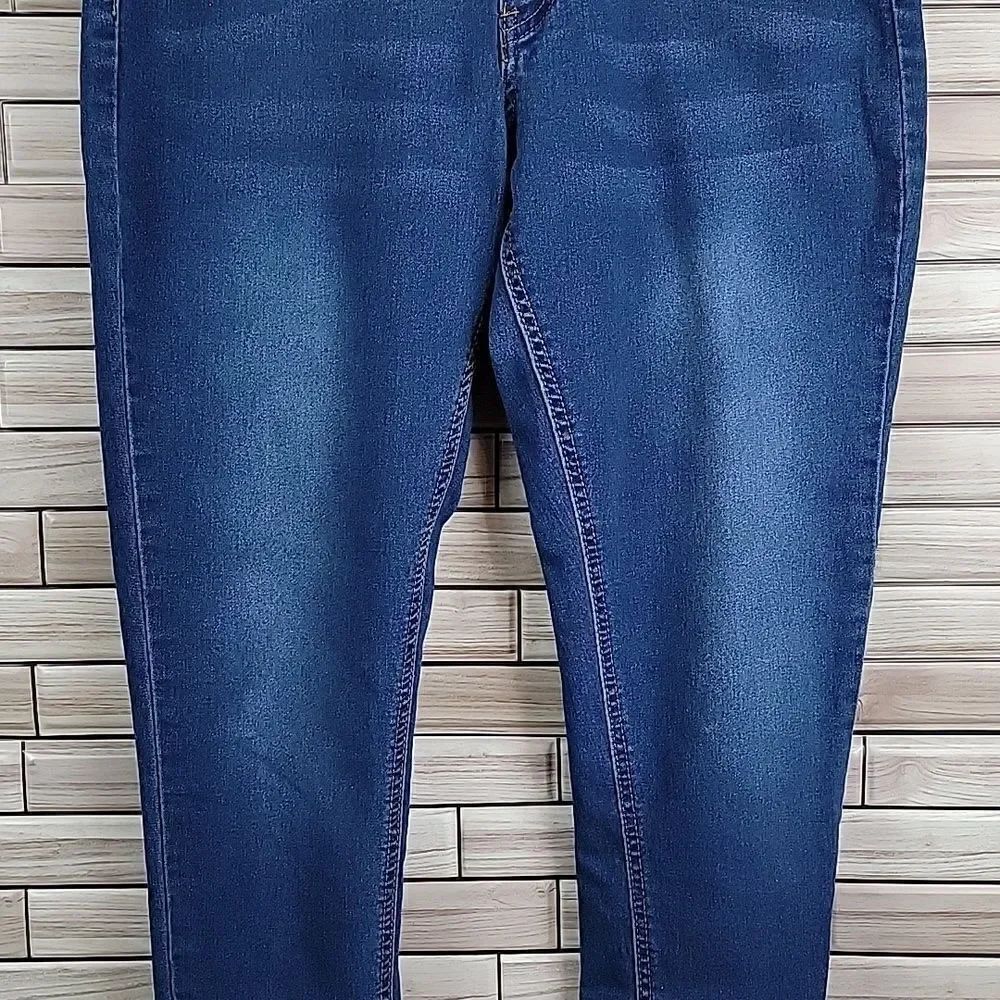 Red Bottoms Juniors blue denim skinny ankle jeans Size 11 - Picture 5 of 16